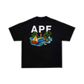 Attention Peinture Fraîche Island, t-shirt noir