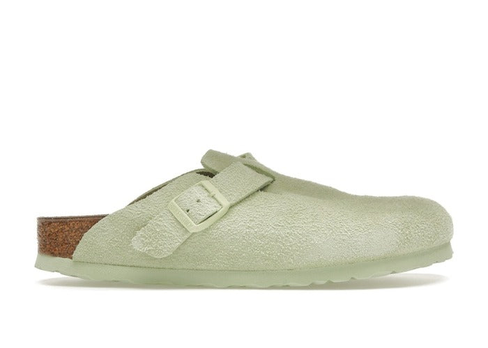 Birkenstock Boston Suede Faded Lime