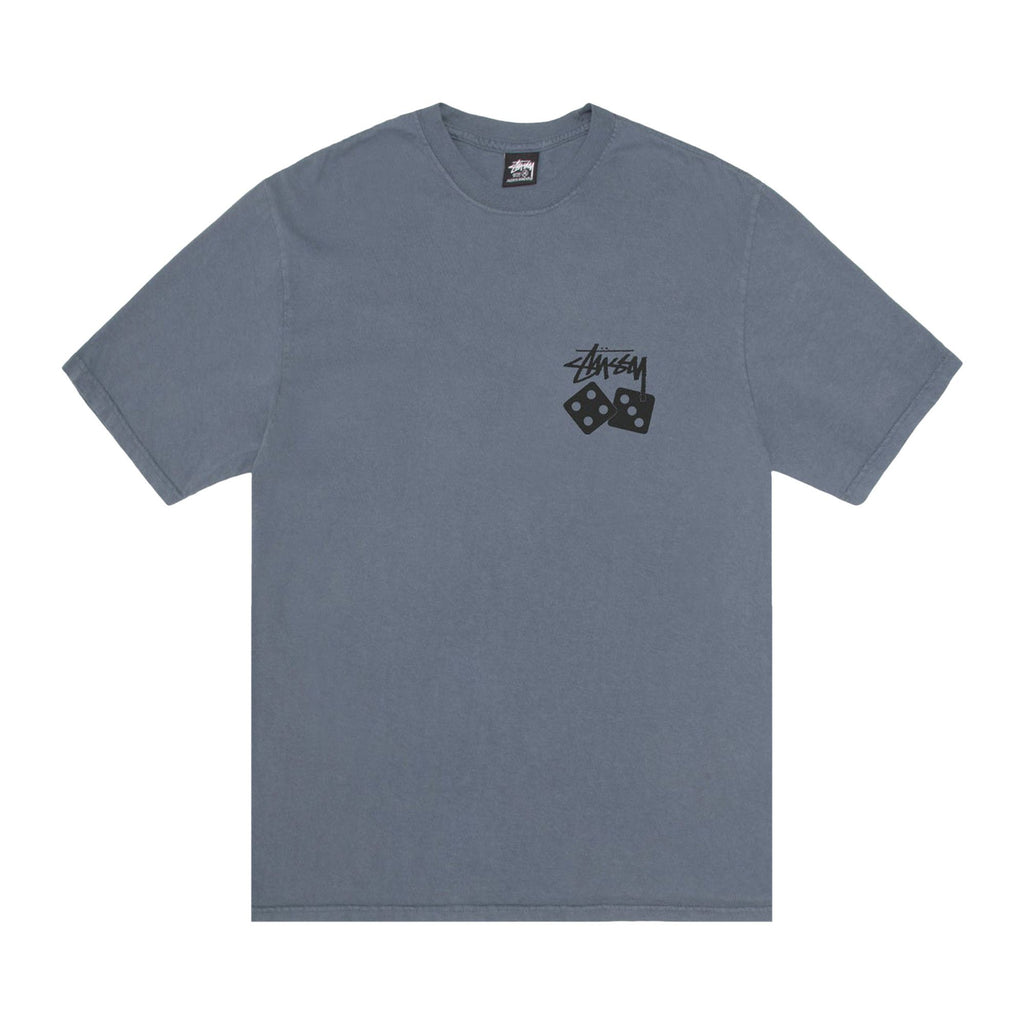 Stussy Dice Pigment Dyed Navy — vue de face