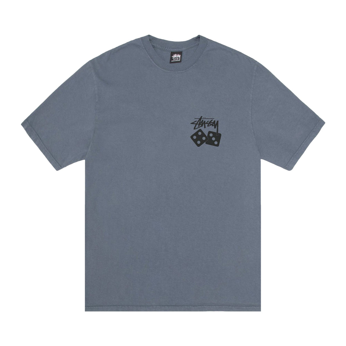 Stussy Dice Pigment Dyed Navy — vue de face