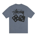 Stussy Dice Pigment Dyed Navy — vue de dos