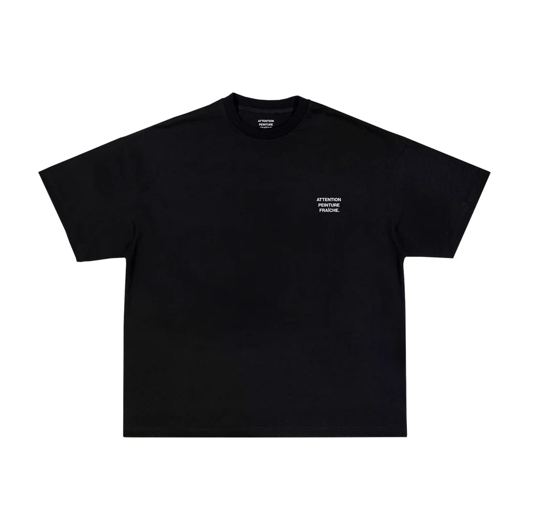 Attention Peinture Fraîche Island, t-shirt noir, autre vue