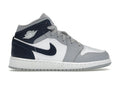 Air Jordan 1 Mid Wolf Grey Midnight Navy enfant