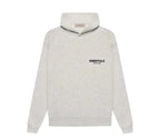 Fear of God Essentials Hoodie Light Oatmeal — vue de face