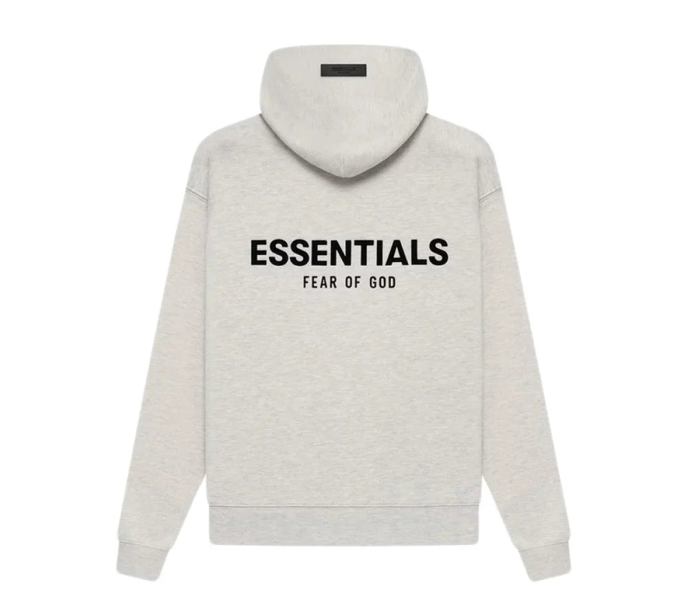 Fear of God Essentials Hoodie Light Oatmeal — vue de dos