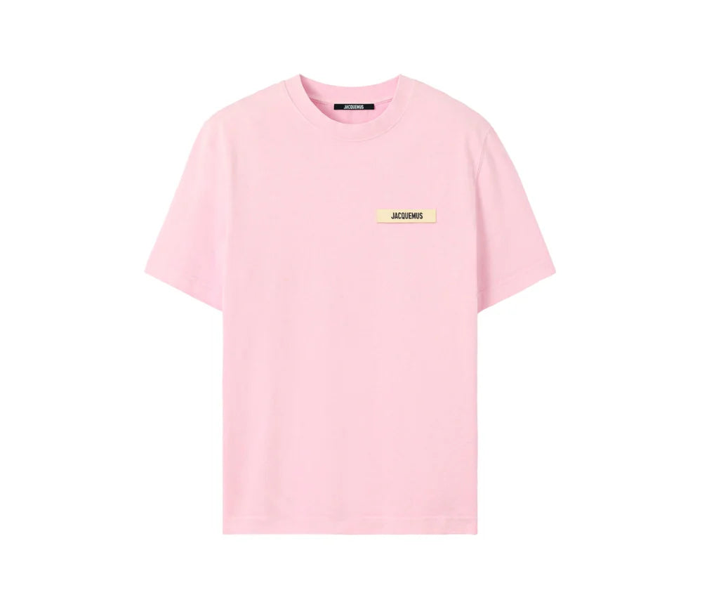 Jacquemus Le t-shirt Gros Grain rose — vue de face