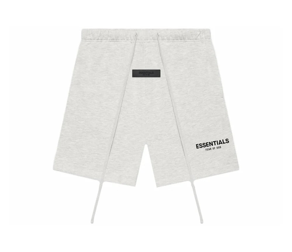Fear of God Essentials Sweatshort Light Oatmeal — vue de face