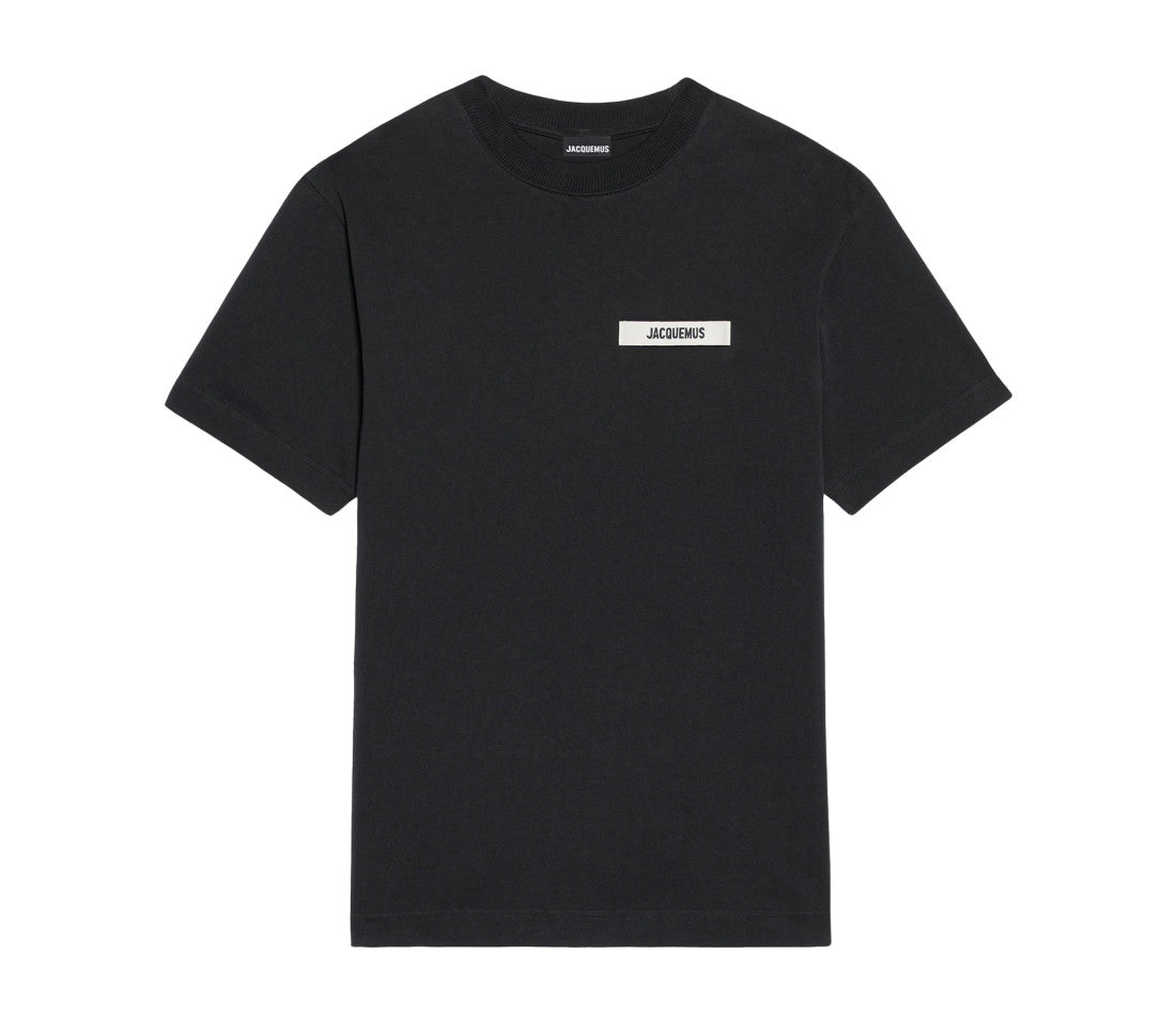 Jacquemus Le t-shirt Gros Grain noir — vue de face