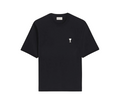 Ami Paris Tee Shirt Place des Victoires noir — vue de face
