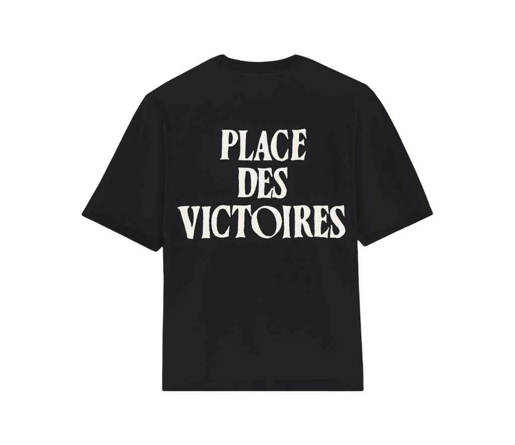 Ami Paris Tee Shirt Place des Victoires noir — seconde vue