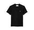 Ami Paris Tee Shirt noir à cœur blanc — vue de face