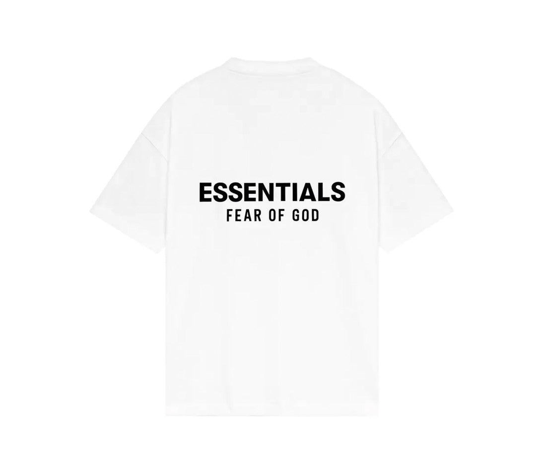 Fear of God Essentials Classic Fit T-Shirt Bright White — vue de dos