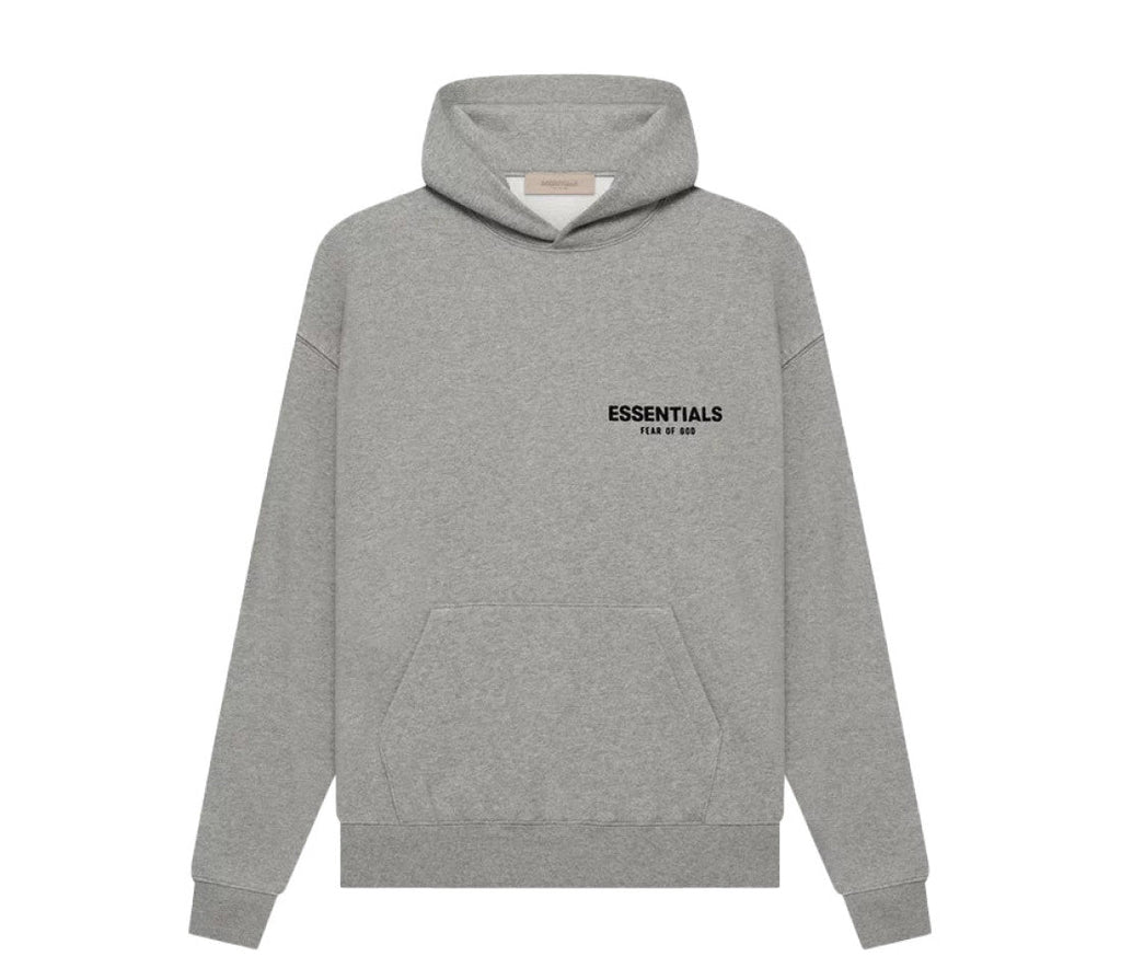 Fear of God Essentials Hoodie Dark Oatmeal — vue de face