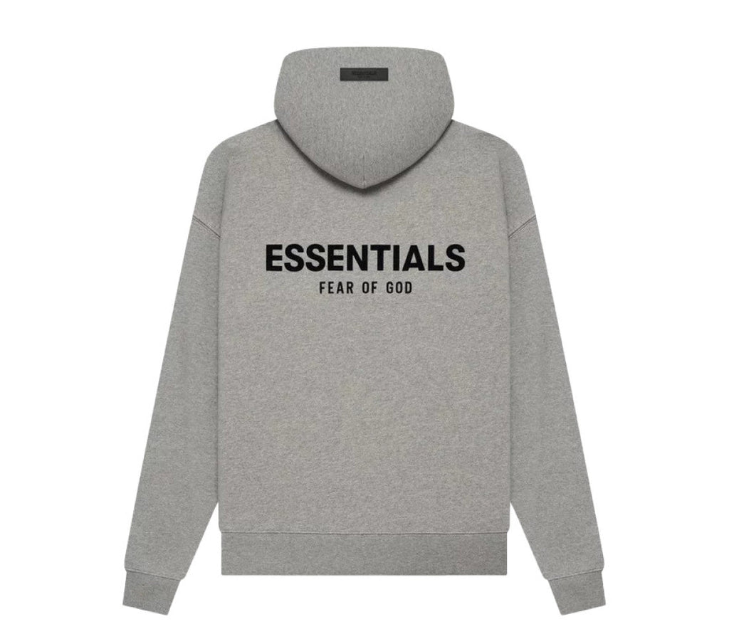 Fear of God Essentials Hoodie Dark Oatmeal — vue de dos