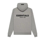 Fear of God Essentials Hoodie Dark Oatmeal — vue de dos