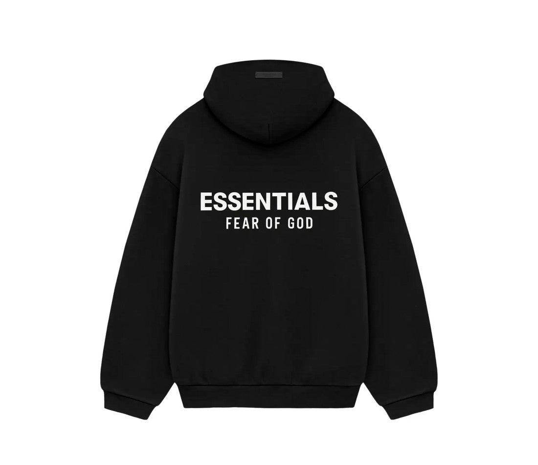 Fear of God Essentials Hoodie Black — vue de dos
