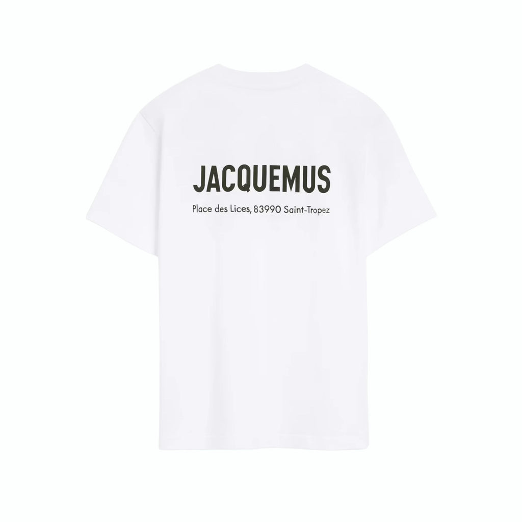 Jacquemus T-shirt Saint-Tropez blanc, détail de l'imprimé