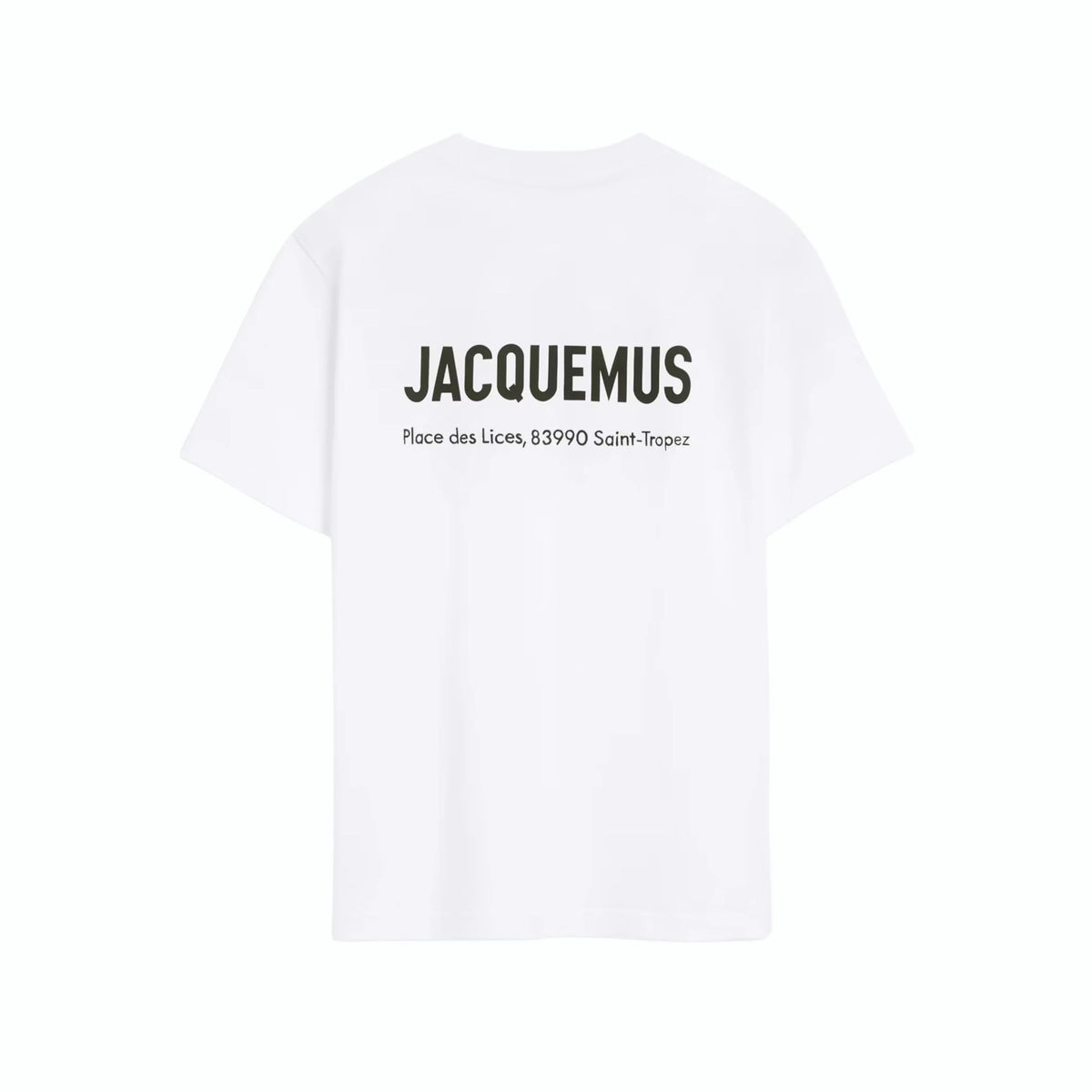 Jacquemus T-shirt Saint-Tropez blanc, détail de l'imprimé