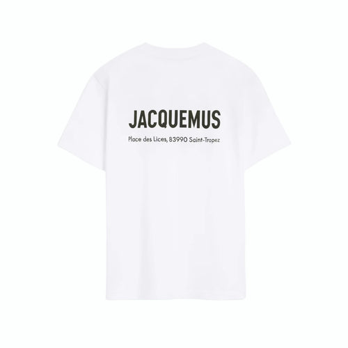 Jacquemus T-shirt Saint-Tropez blanc, détail de l'imprimé