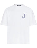 Jacquemus T-shirt Merù blanc, logo brodé