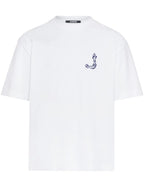 Jacquemus T-shirt Merù blanc, logo brodé