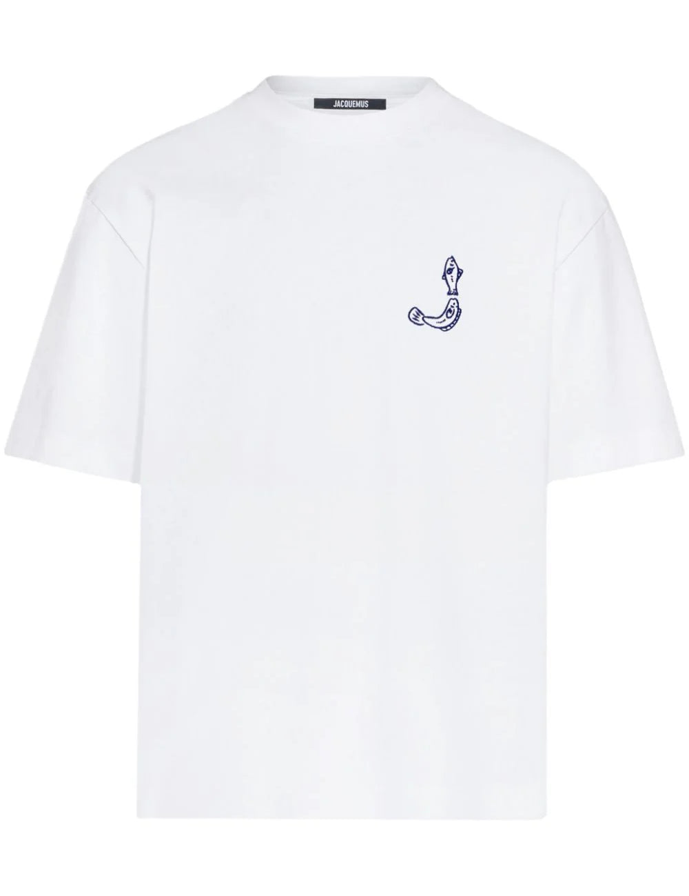 Jacquemus T-shirt Merù blanc, logo brodé