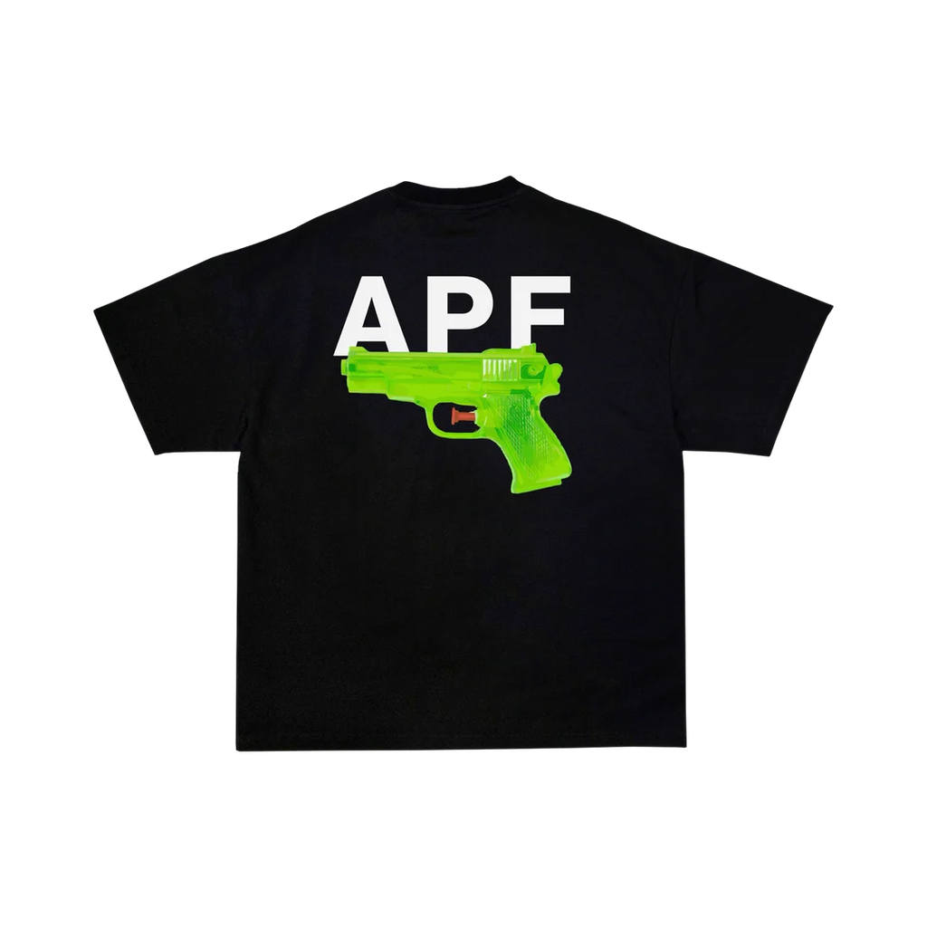 Attention Peinture Fraîche Watergun, t-shirt noir