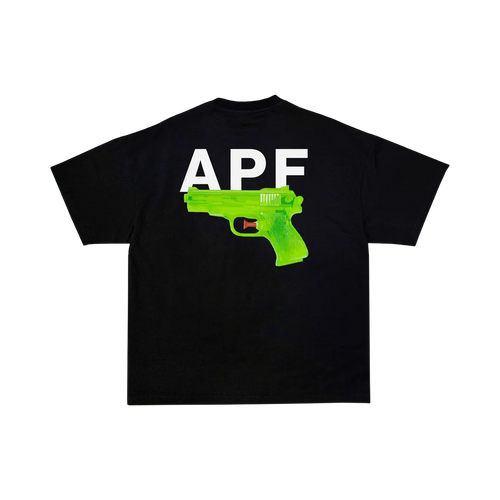 Attention Peinture Fraîche Watergun, t-shirt noir