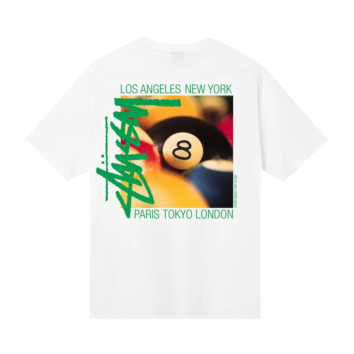 Stussy 8ball Billard White — vue de dos
