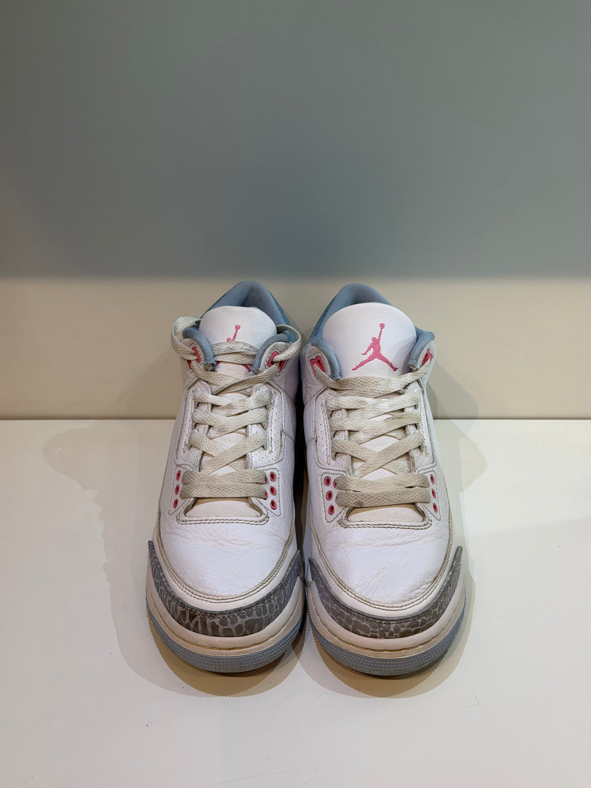 Jordan 3 Retro White Cobalt Bliss (Enfant) — T. 38 (Seconde main) — photo 2